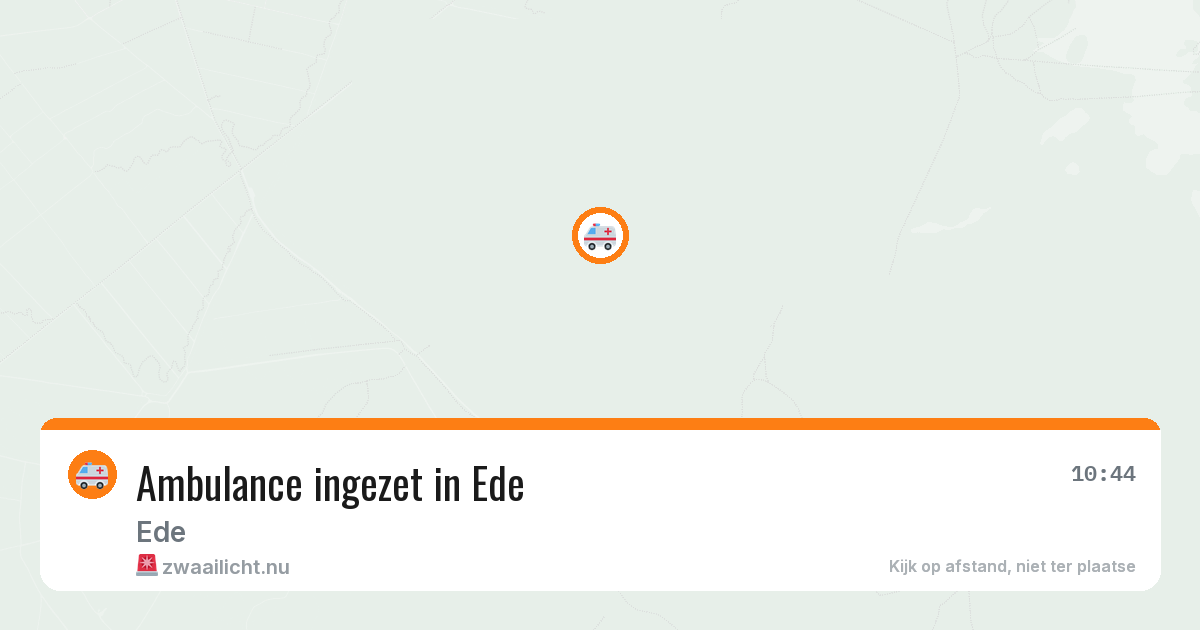 Ambulance ingezet in Ede — 15 jul 2026