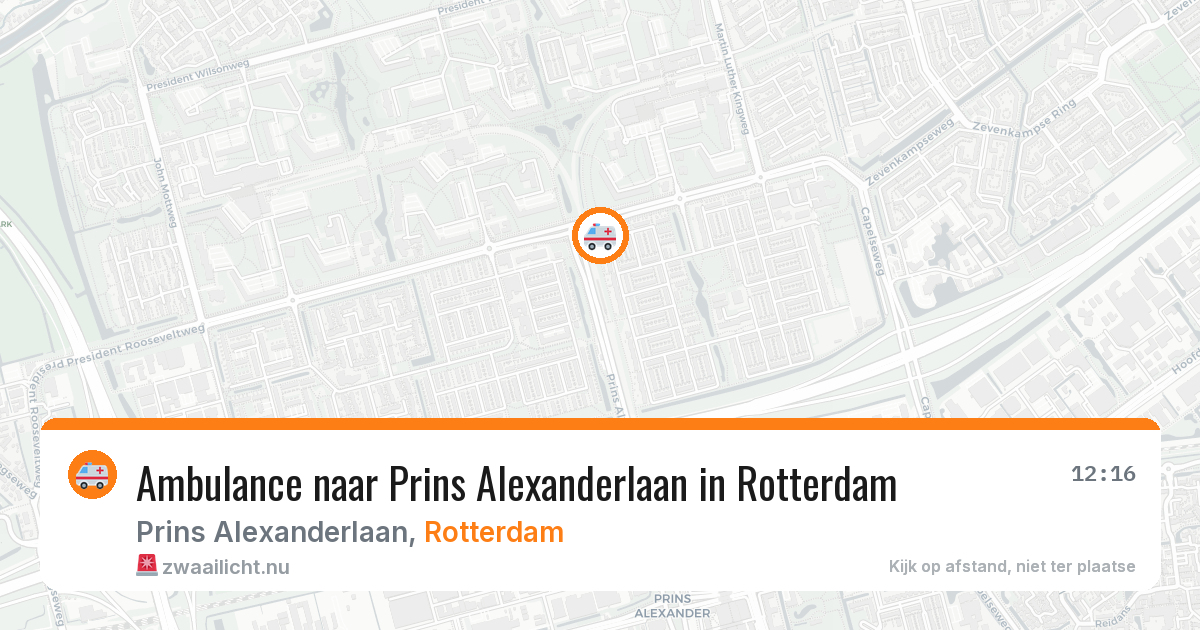 Ambulance naar Prins Alexanderlaan in Rotterdam — 20 mei 2026