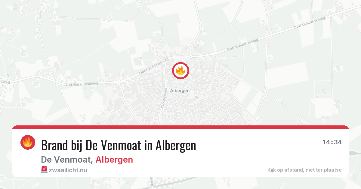 Brand bij De Venmoat in Albergen — 17 feb 2026