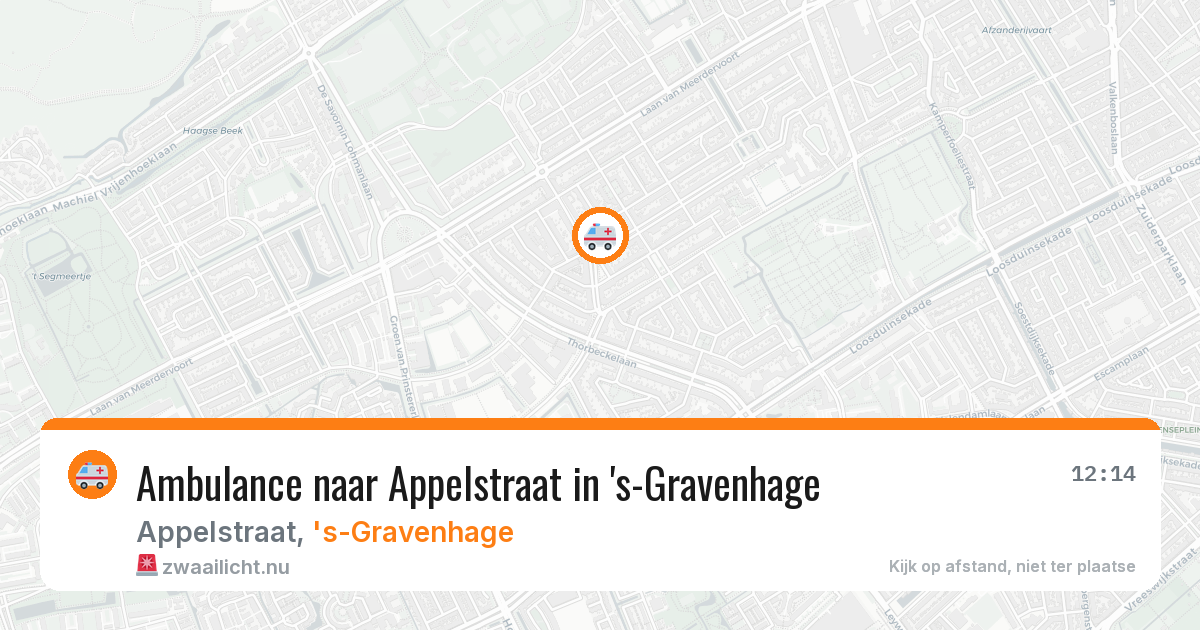 Ambulance naar Appelstraat in 's-Gravenhage — 16 jul 2026