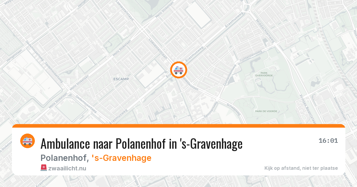 Ambulance naar Polanenhof in 's-Gravenhage — 21 apr 2026