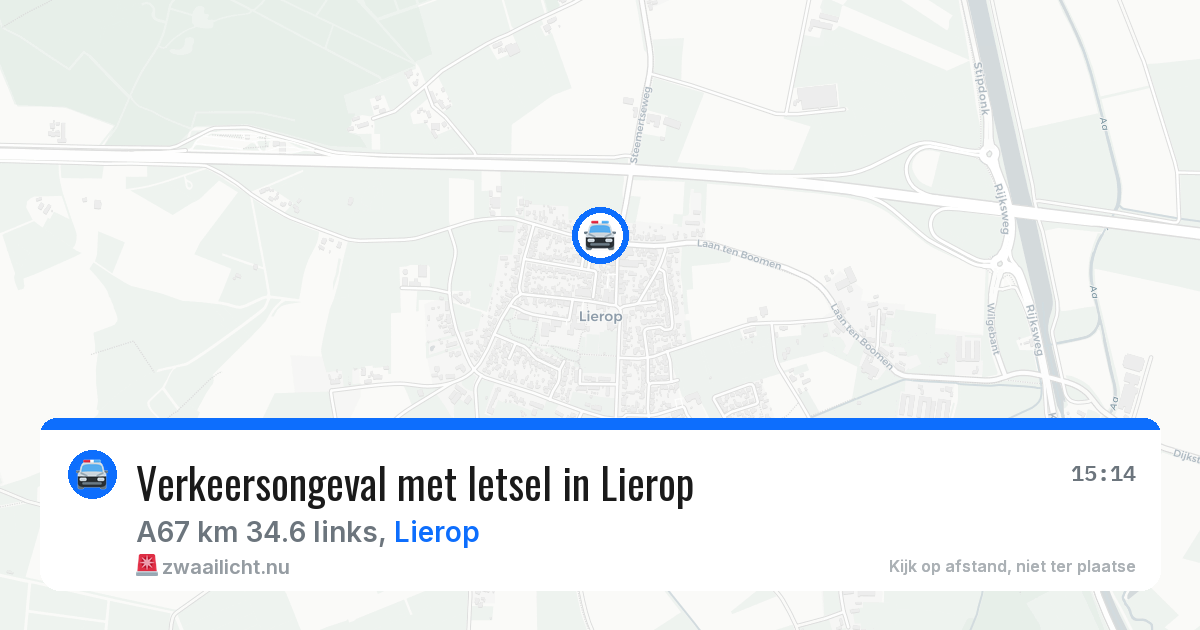 Verkeersongeval met letsel in Lierop — 10 jul 2026
