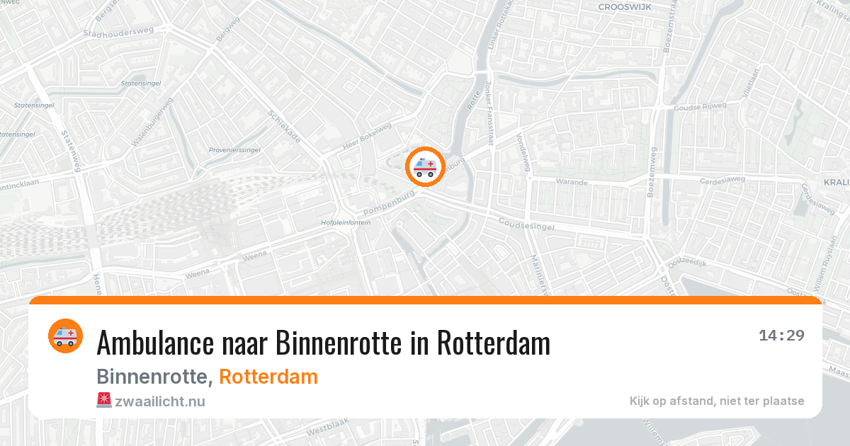 Ambulance naar Binnenrotte in Rotterdam — 9 mei 2026