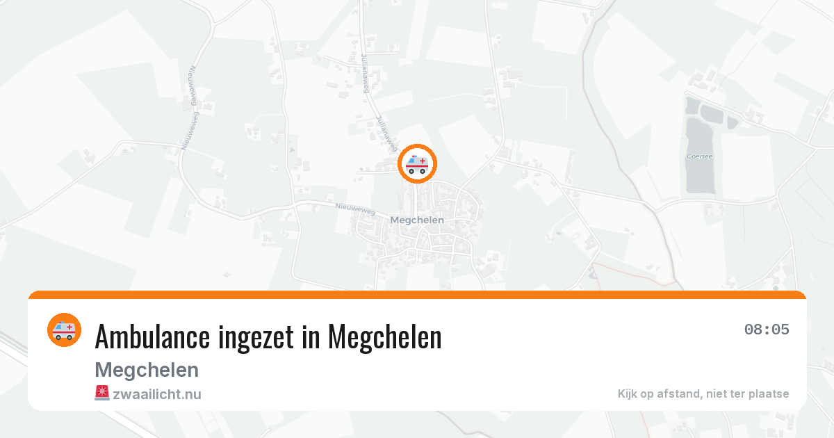 Ambulance ingezet in Megchelen — 25 apr 2026