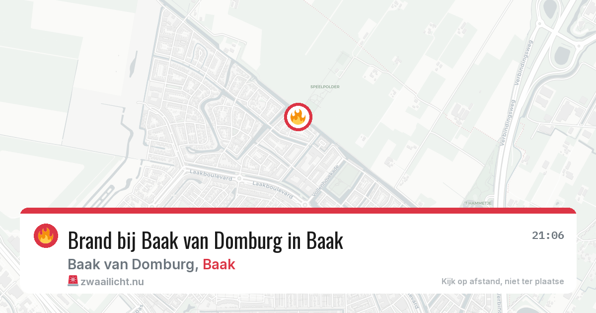 Brand bij Baak van Domburg in Baak — 15 jul 2026