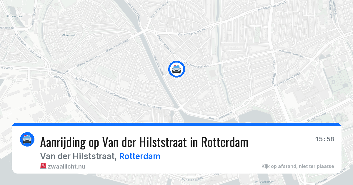 Aanrijding op Van der Hilststraat in Rotterdam — 21 jul 2026