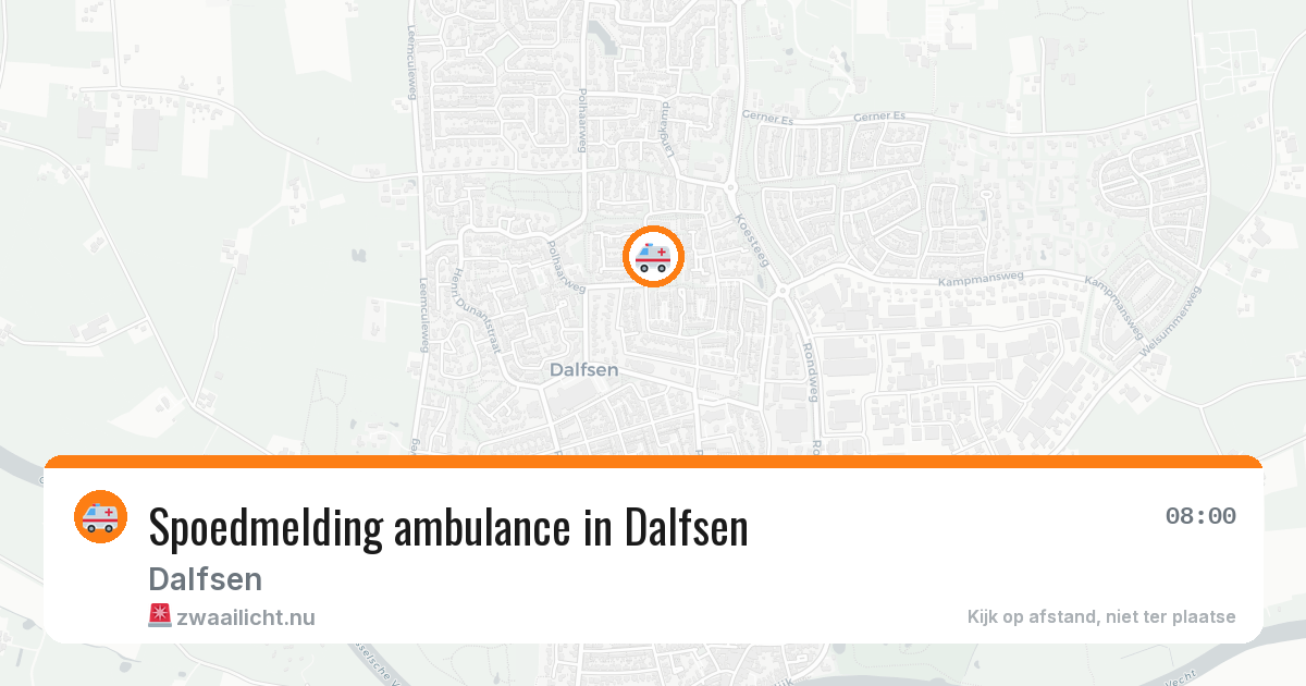 Spoedmelding ambulance in Dalfsen — 12 mei 2026