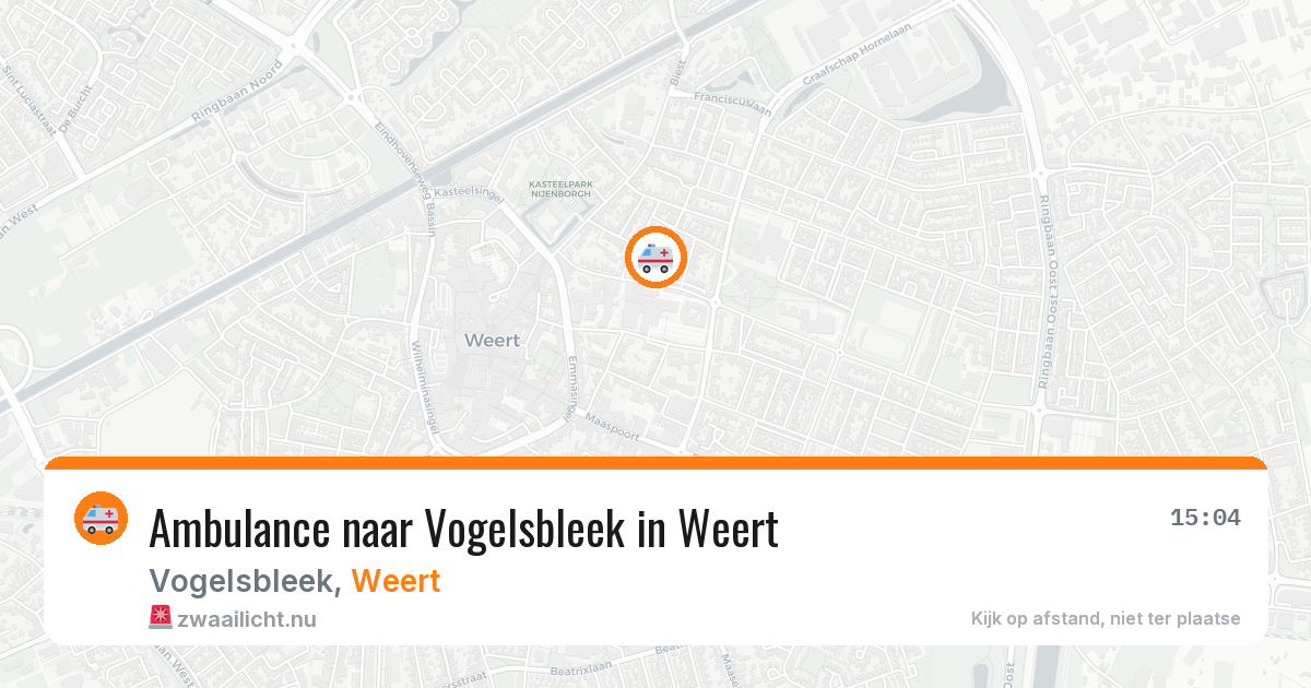 Ambulance naar Vogelsbleek in Weert — 4 jun 2026