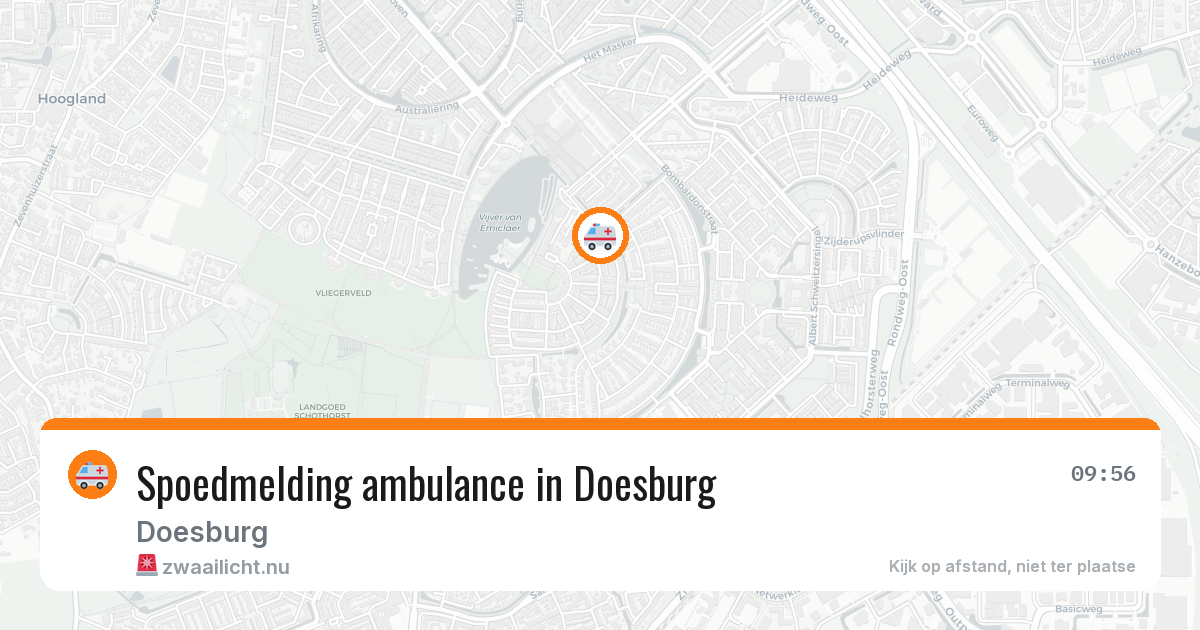 Spoedmelding ambulance in Doesburg — 17 jan 2026