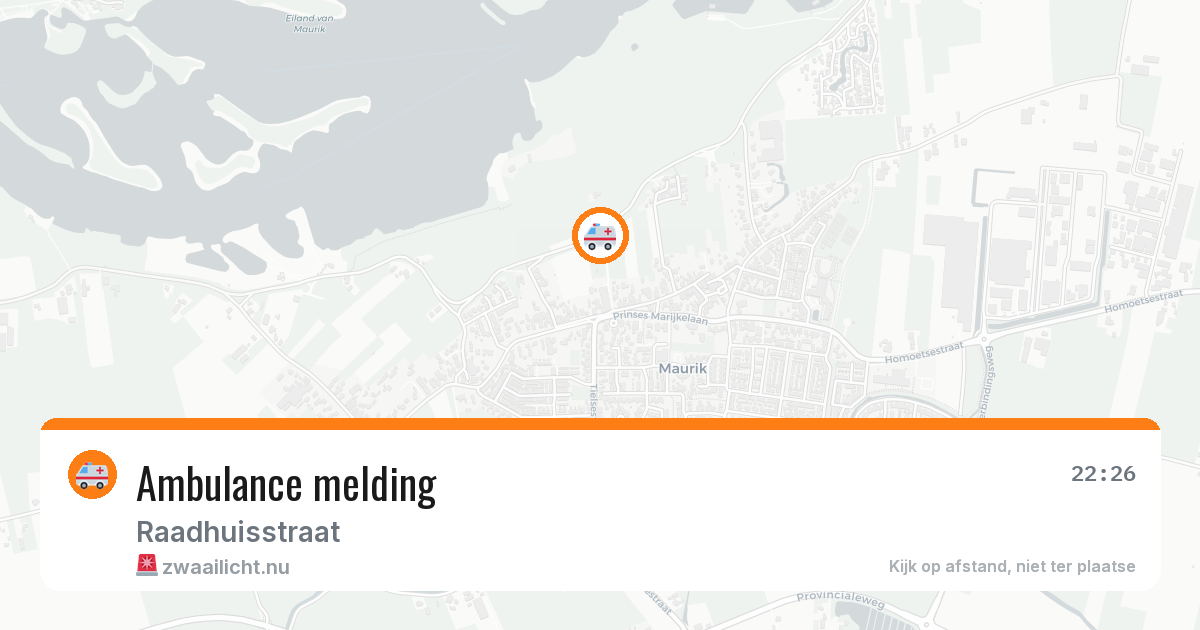 Ambulance melding — 19 apr 2026