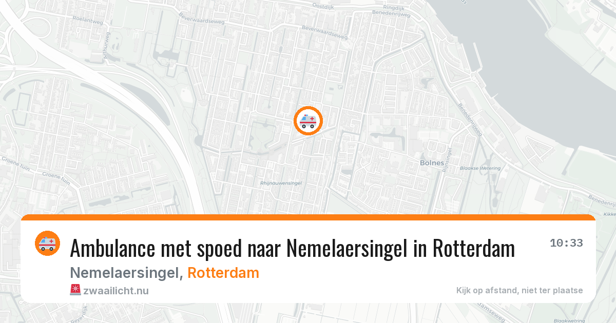 Ambulance met spoed naar Nemelaersingel in Rotterdam — 26 mrt 2026