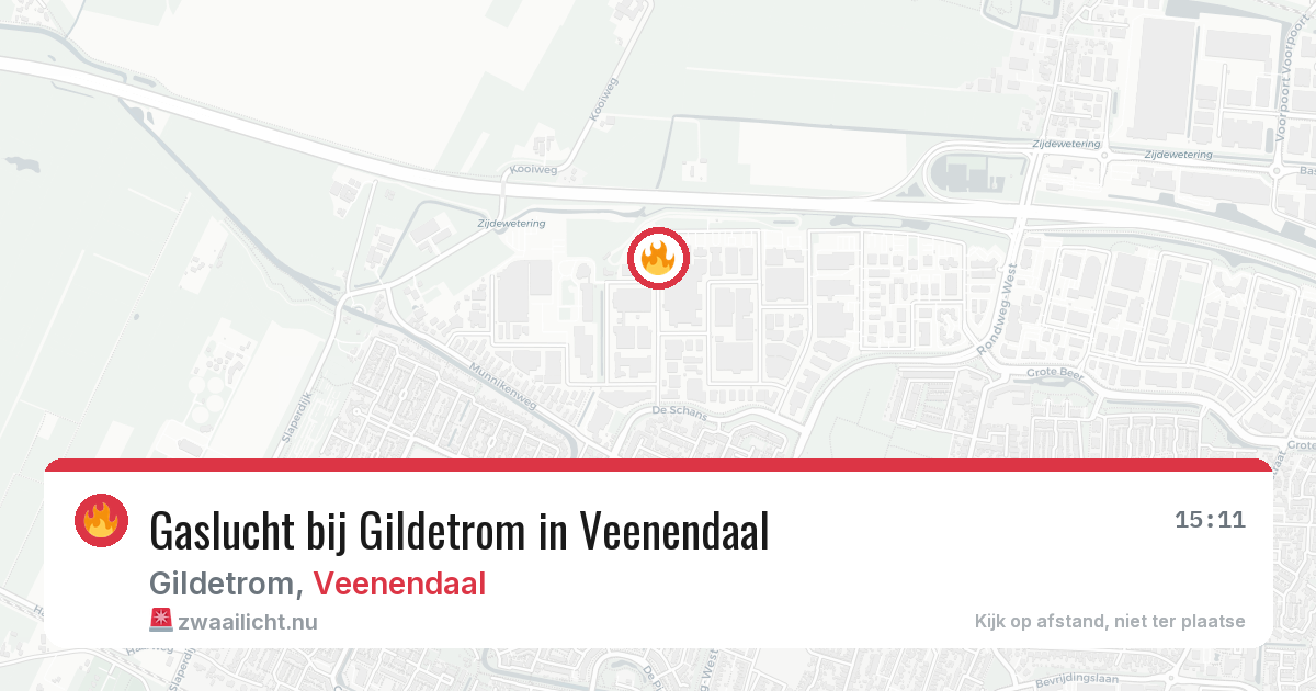 Gaslucht bij Gildetrom in Veenendaal — 13 jul 2026