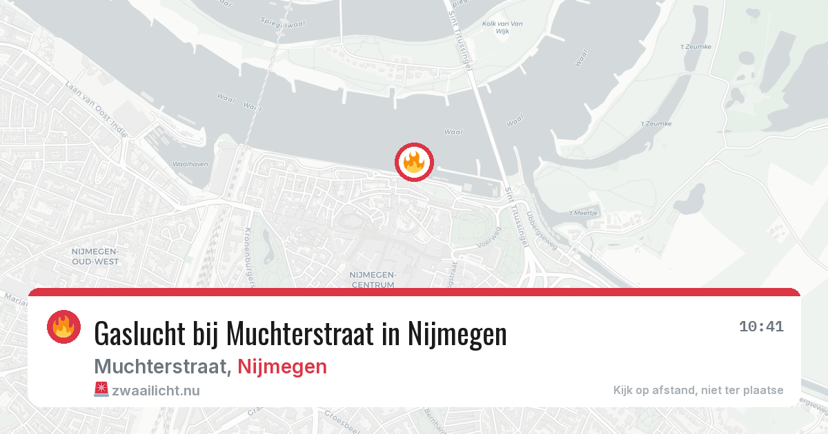 Gaslucht bij Muchterstraat in Nijmegen — 1 jun 2026