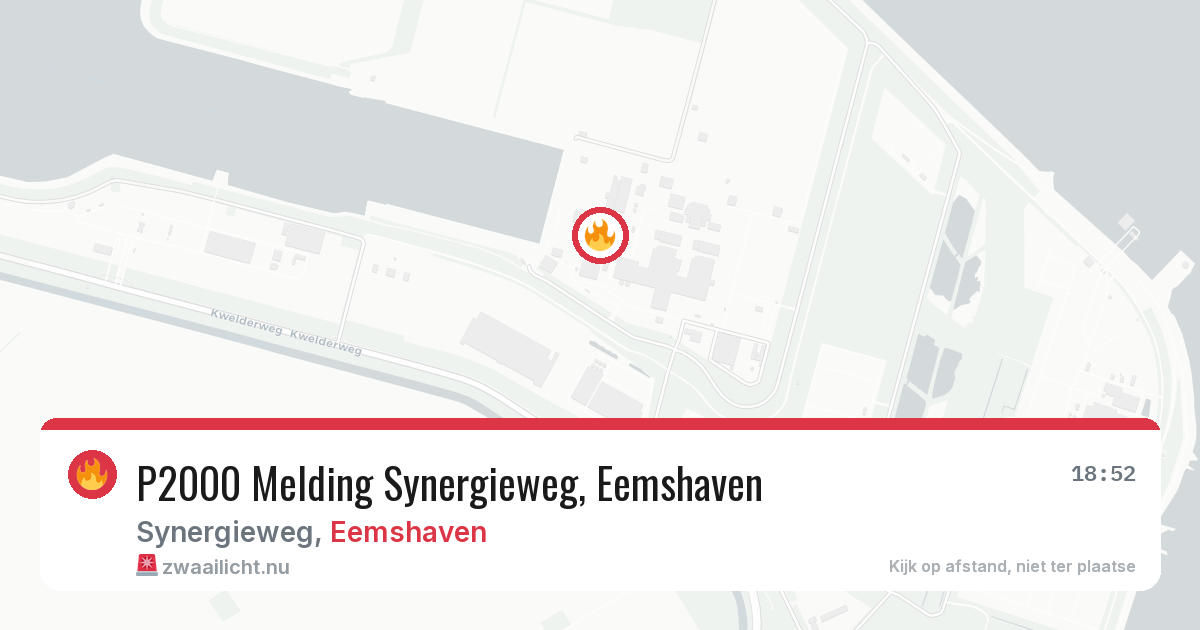 P2000 Melding Synergieweg, Eemshaven — 9 jul 2026