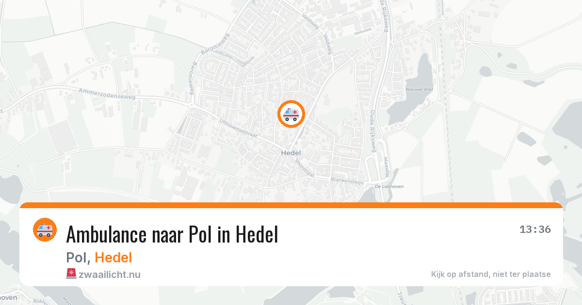 Ambulance naar Pol in Hedel — 26 jul 2026