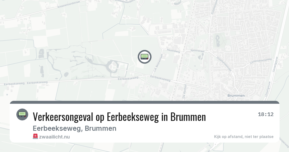 Verkeersongeval op Eerbeekseweg in Brummen — 21 apr 2026