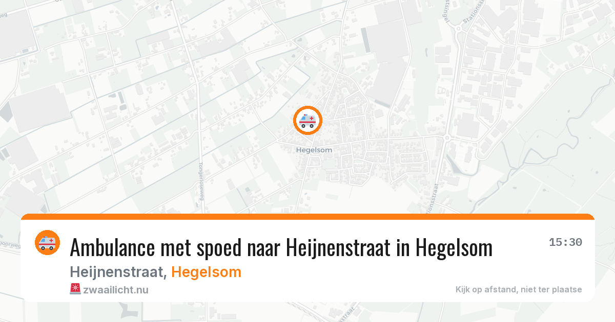 Ambulance met spoed naar Heijnenstraat in Hegelsom — 3 jun 2026