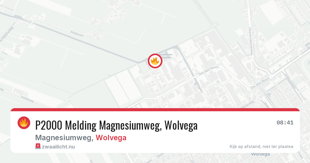 P2000 Melding Magnesiumweg, Wolvega — 10 jul 2026