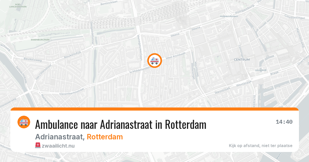 Ambulance naar Adrianastraat in Rotterdam — 7 jun 2026