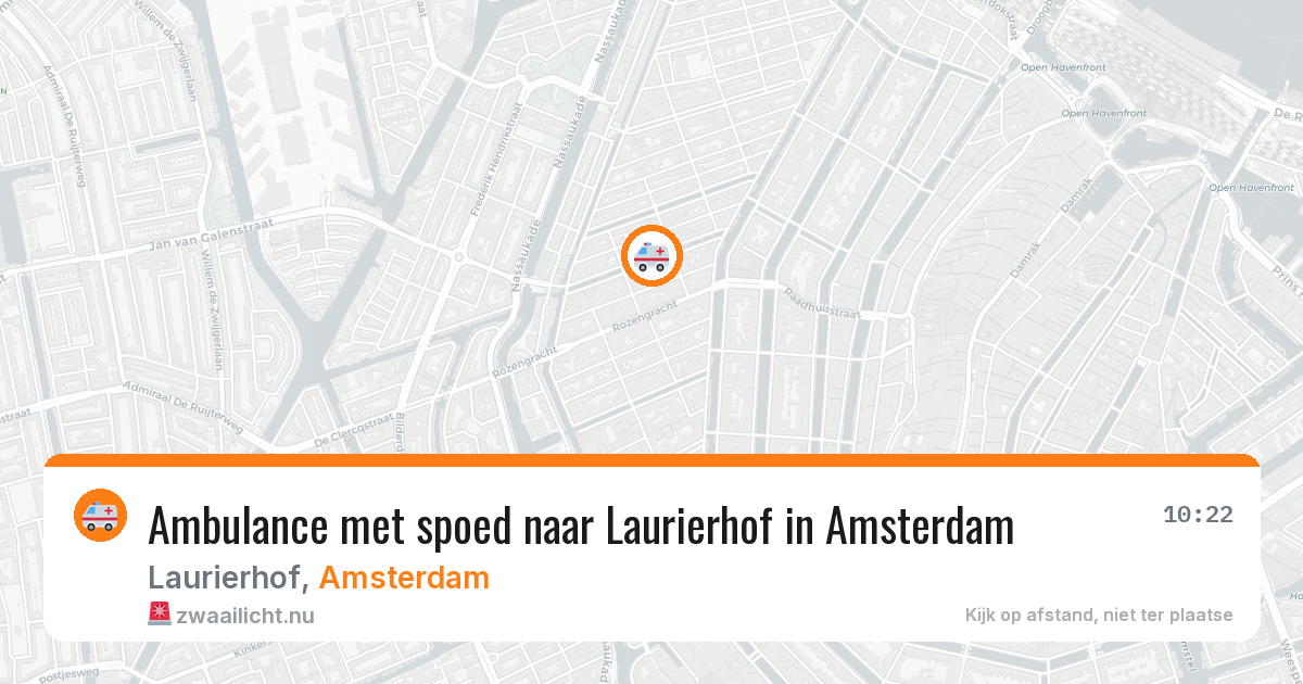 Ambulance met spoed naar Laurierhof in Amsterdam — 21 jan 2026