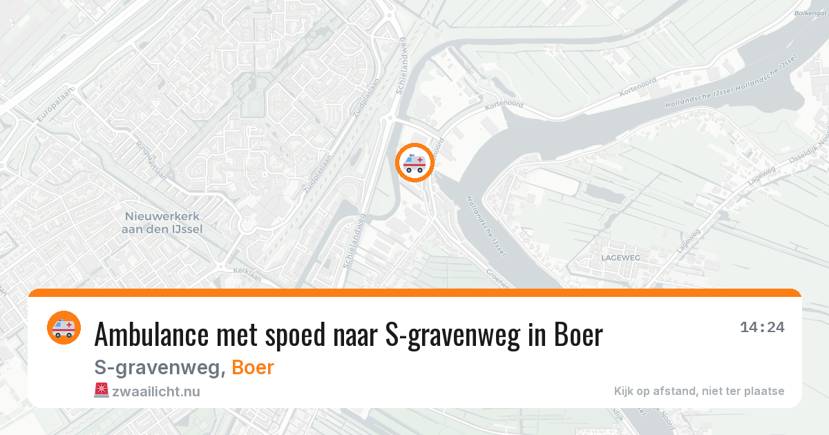 Ambulance met spoed naar S-gravenweg in Boer — 5 mrt 2026