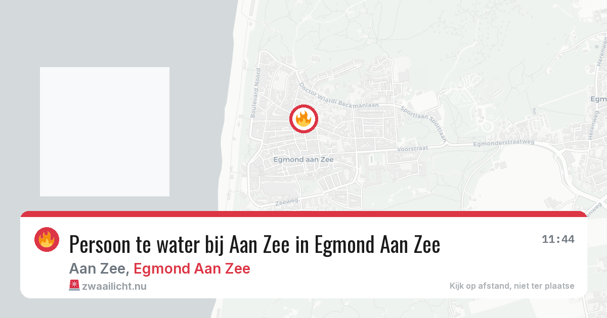 Persoon te water bij Aan Zee in Egmond Aan Zee — 9 jul 2026