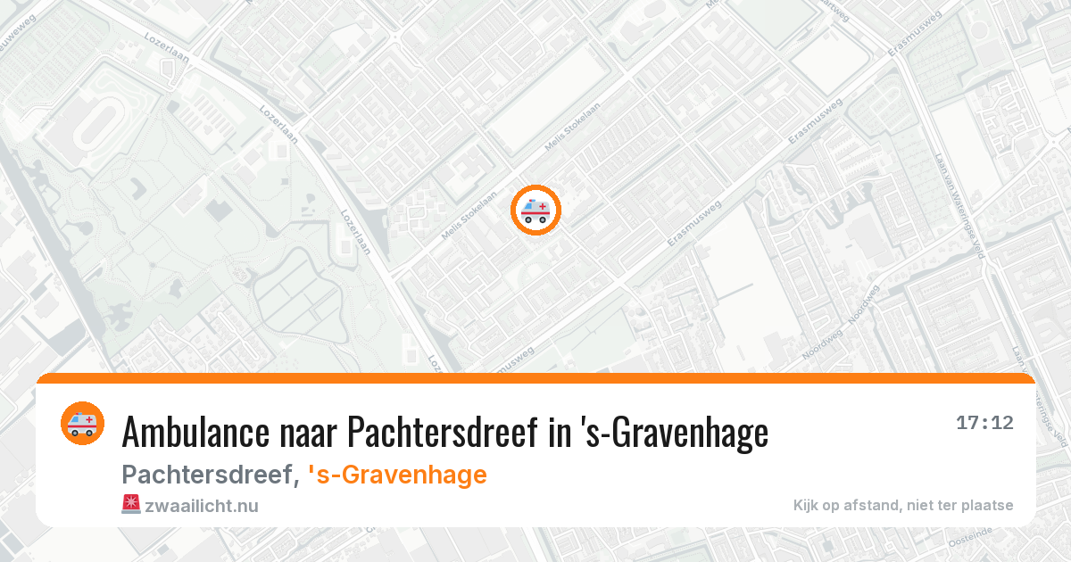 Ambulance naar Pachtersdreef in 's-Gravenhage — 11 mei 2026