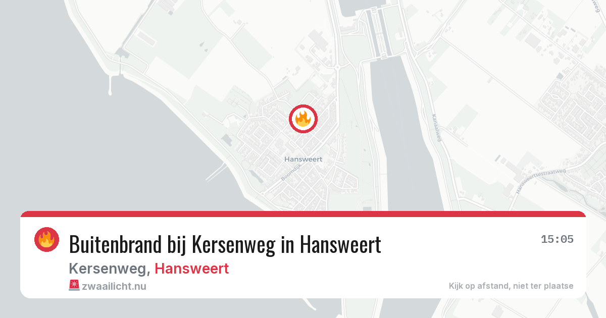 Buitenbrand bij Kersenweg in Hansweert — 14 jul 2026