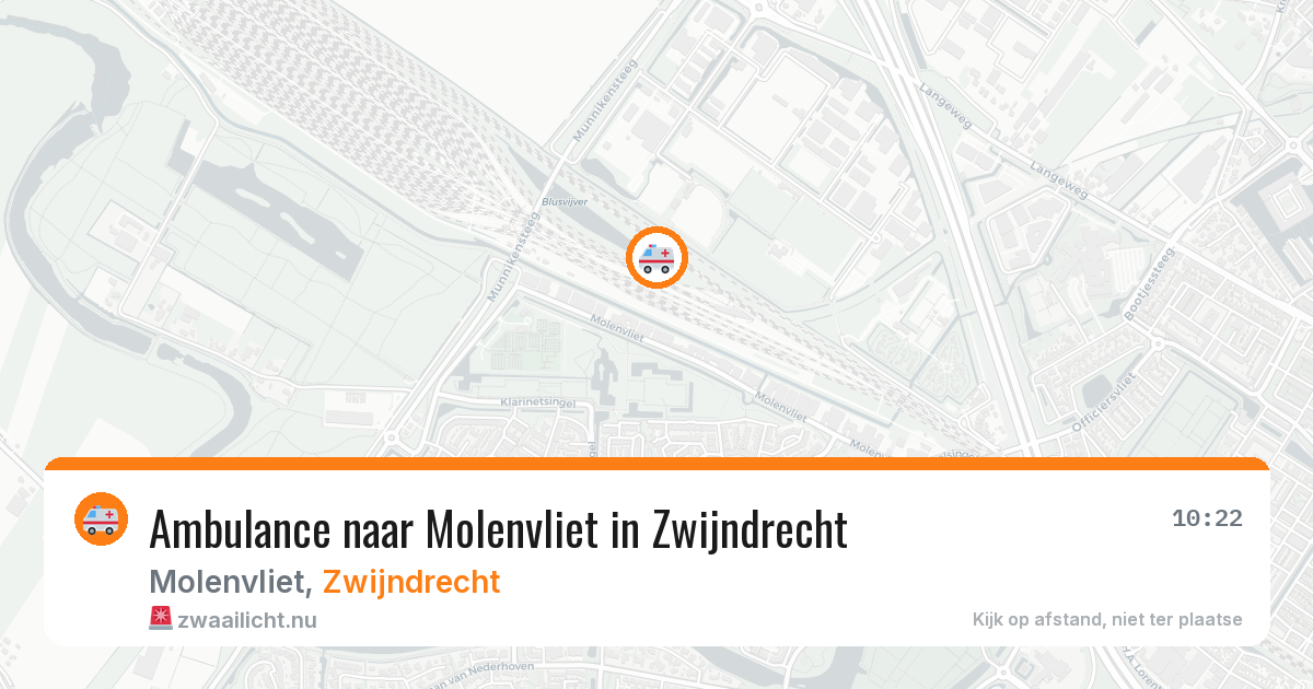 Ambulance naar Molenvliet in Zwijndrecht — 18 jul 2026