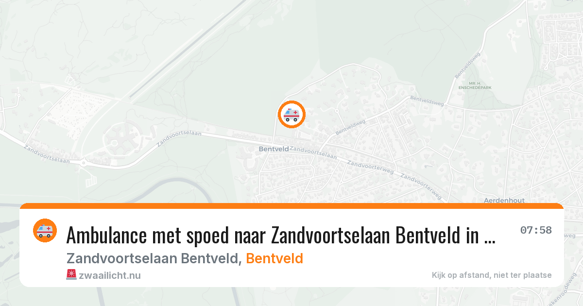 Ambulance met spoed naar Zandvoortselaan Bentveld in Bentveld — 1 feb 2026