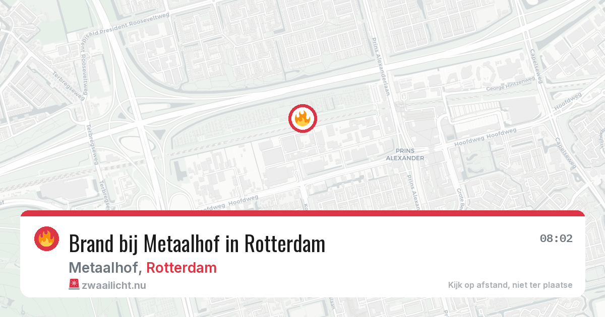 Brand bij Metaalhof in Rotterdam — 31 mei 2026