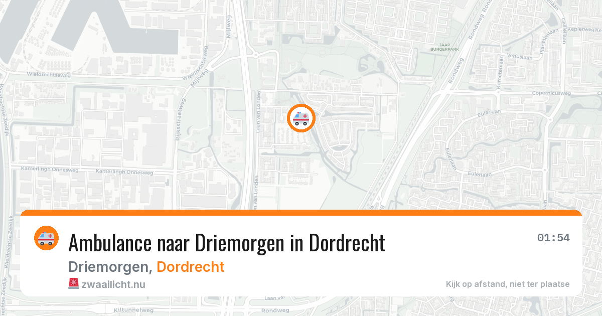 Ambulance naar Driemorgen in Dordrecht — 3 apr 2026