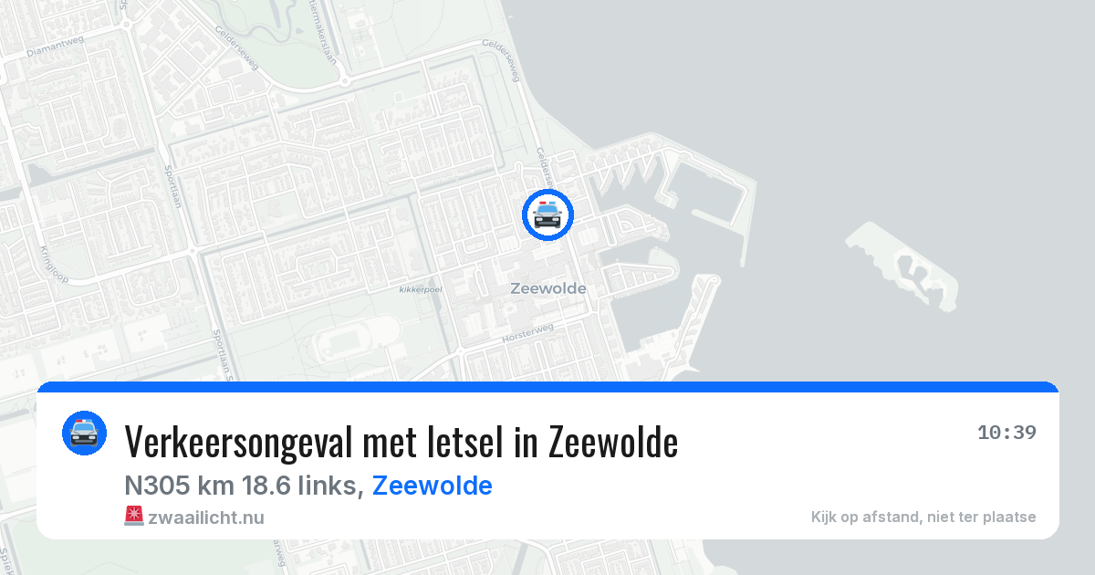 Verkeersongeval met letsel in Zeewolde — 20 mei 2026