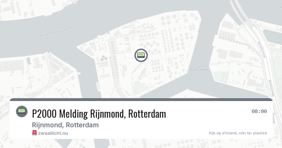 P2000 Melding Rijnmond, Rotterdam — 1 jun 2026