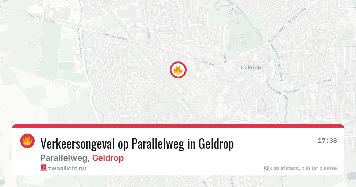Verkeersongeval op Parallelweg in Geldrop — 15 jul 2026