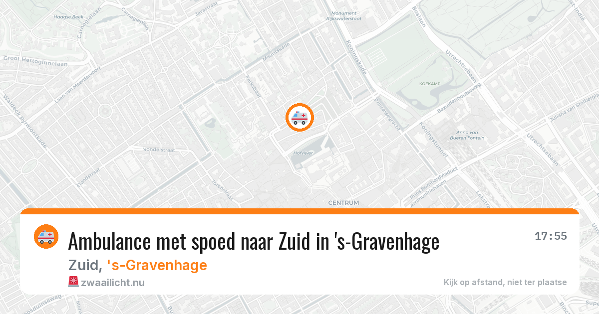 Ambulance met spoed naar Zuid in 's-Gravenhage — 12 jul 2026