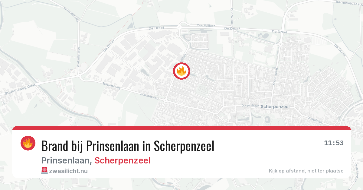 Brand bij Prinsenlaan in Scherpenzeel — 1 jun 2026