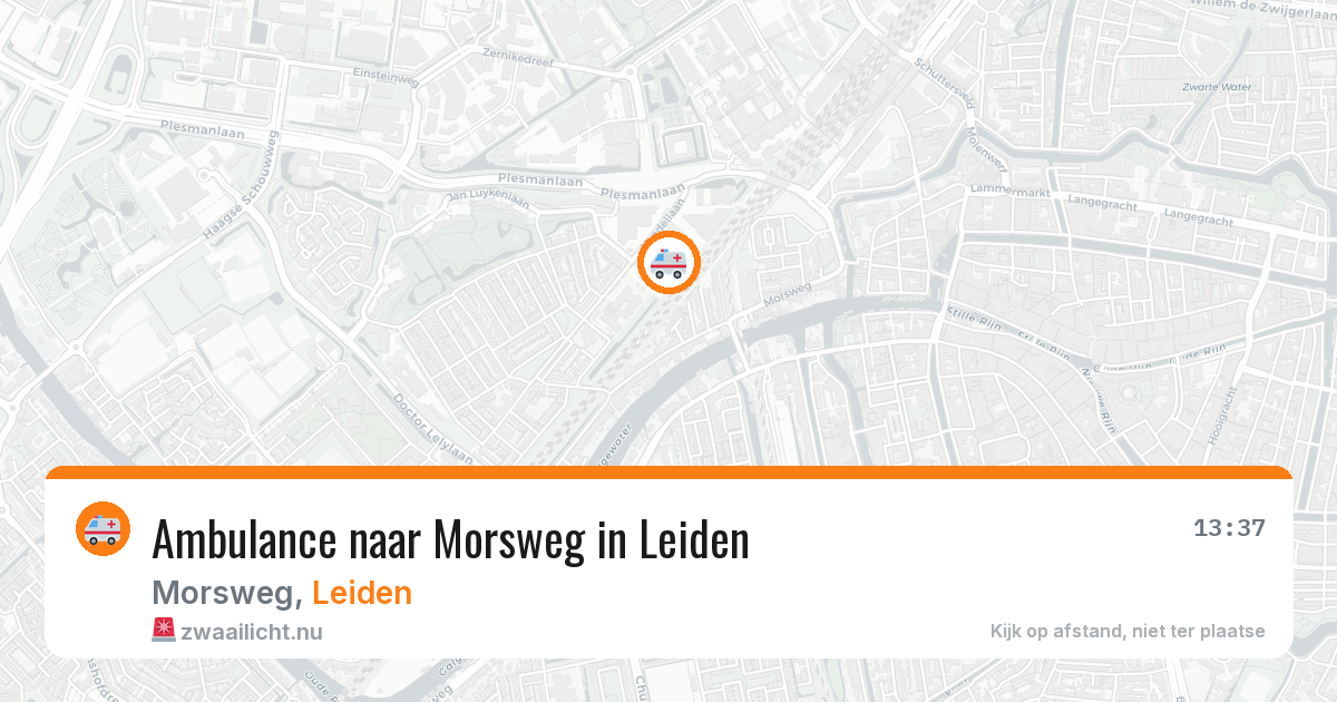 Ambulance naar Morsweg in Leiden — 2 jun 2026