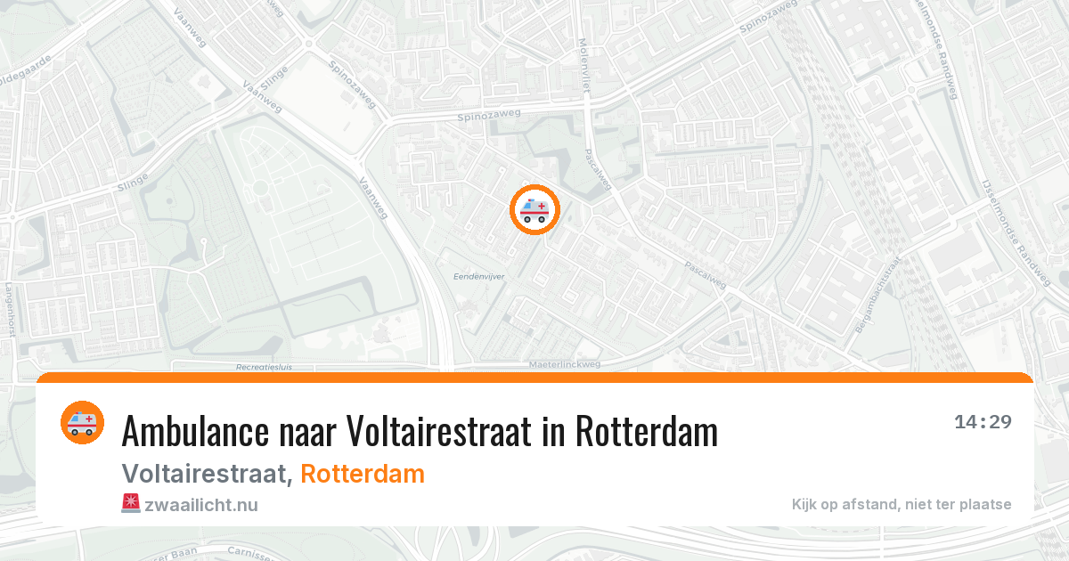 Ambulance naar Voltairestraat in Rotterdam — 27 apr 2026