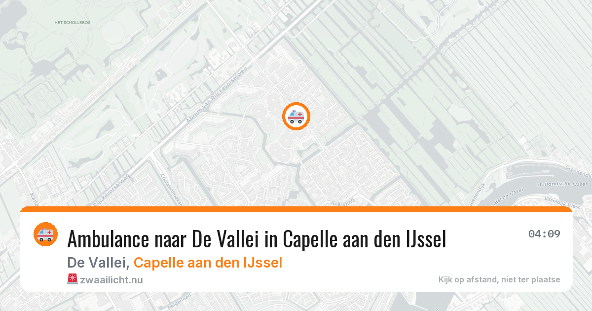 Ambulance naar De Vallei in Capelle aan den IJssel — 14 jul 2026