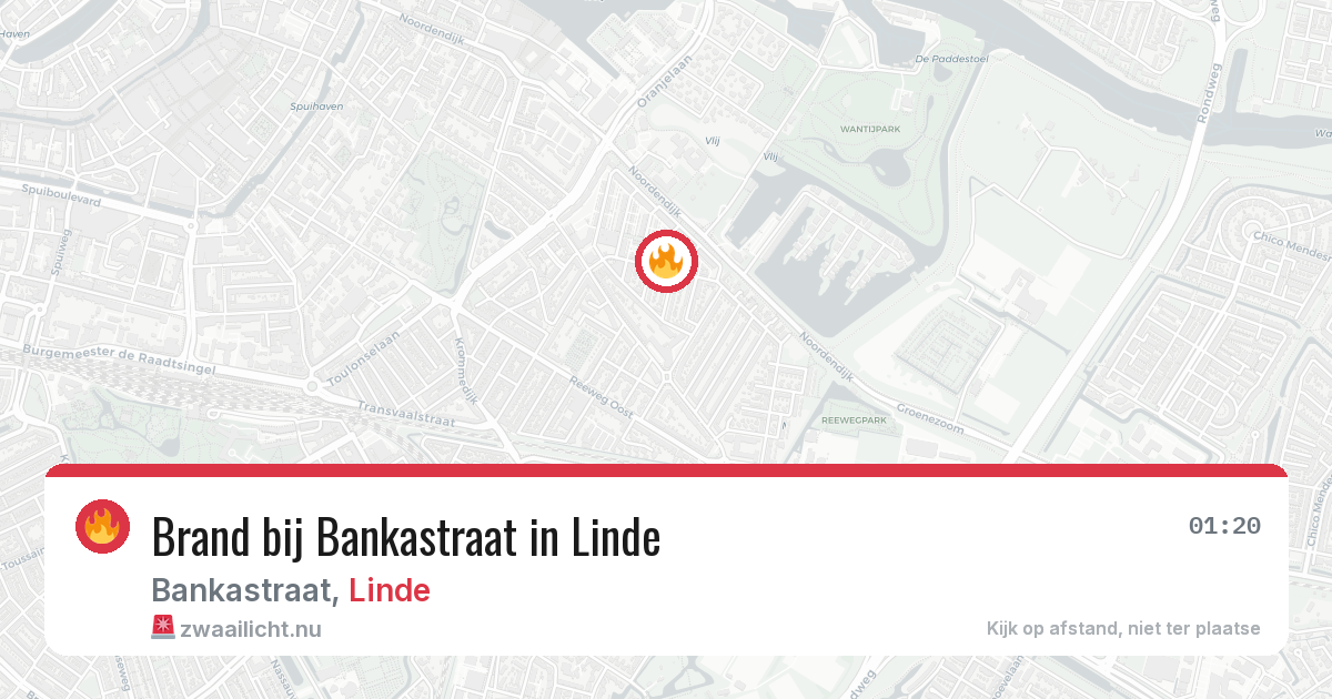 Brand bij Bankastraat in Linde — 7 apr 2026
