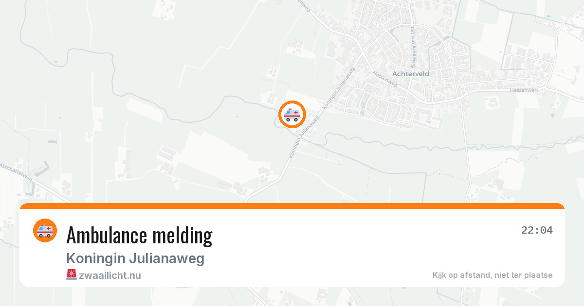 Ambulance melding — 21 mrt 2026