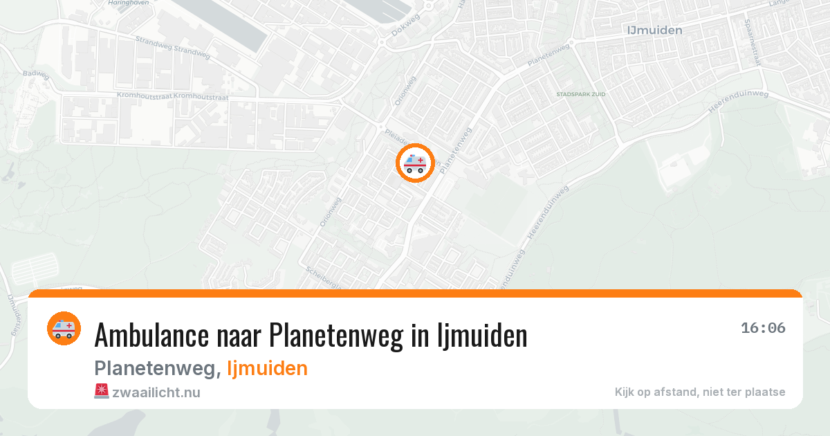 Ambulance naar Planetenweg in Ijmuiden — 19 jul 2026