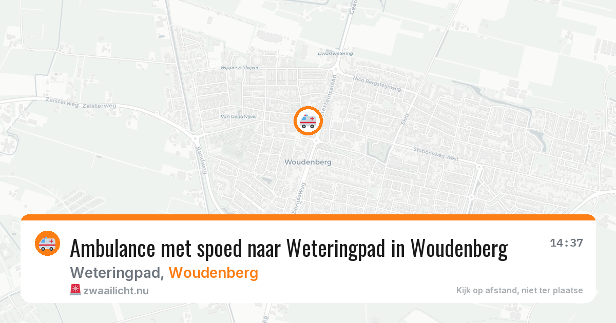 Ambulance met spoed naar Weteringpad in Woudenberg — 28 apr 2026