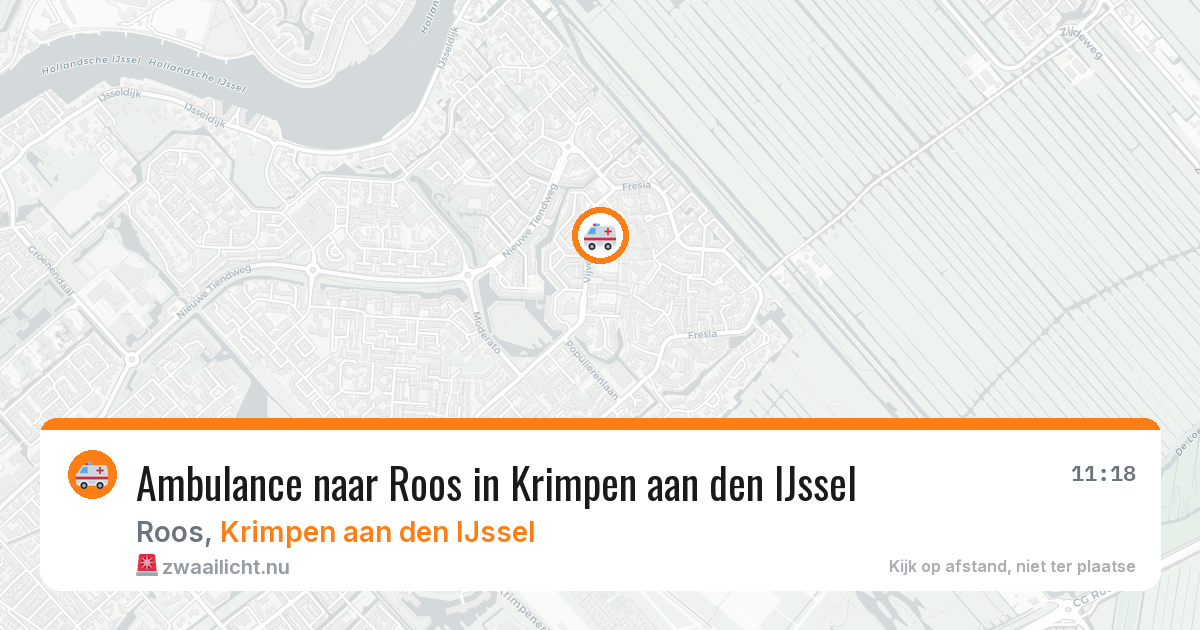 Ambulance naar Roos in Krimpen aan den IJssel — 12 mei 2026