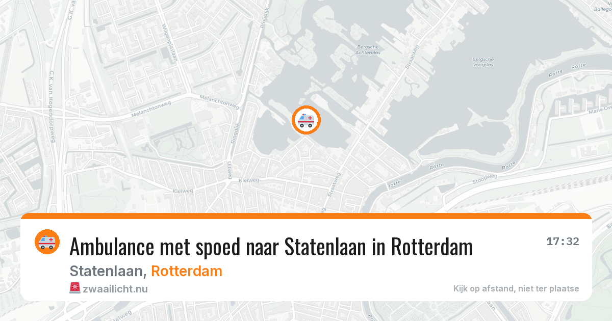 Ambulance met spoed naar Statenlaan in Rotterdam — 20 mrt 2026