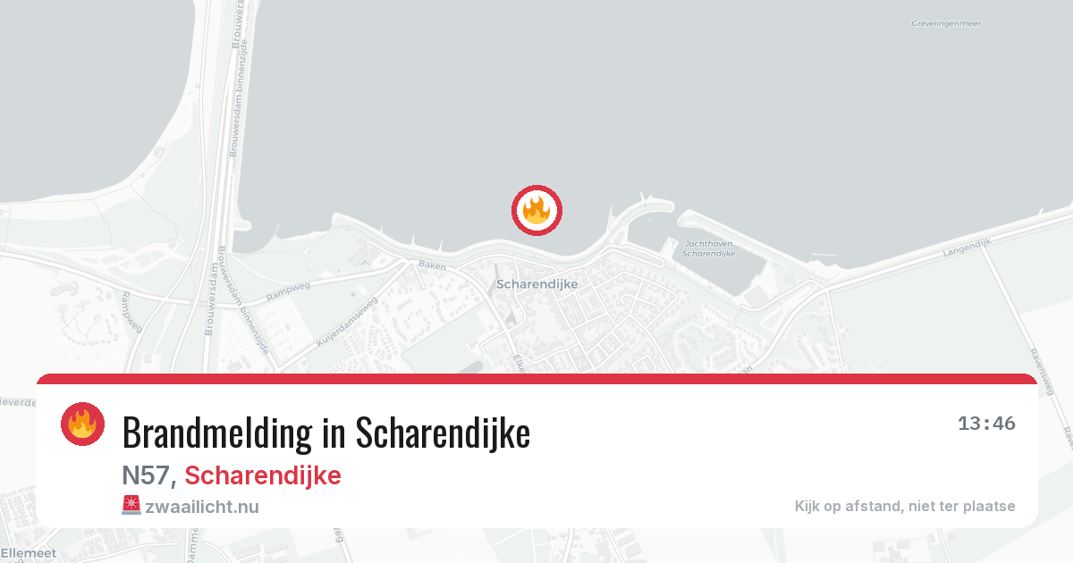 Brandmelding in Scharendijke — 14 jul 2026
