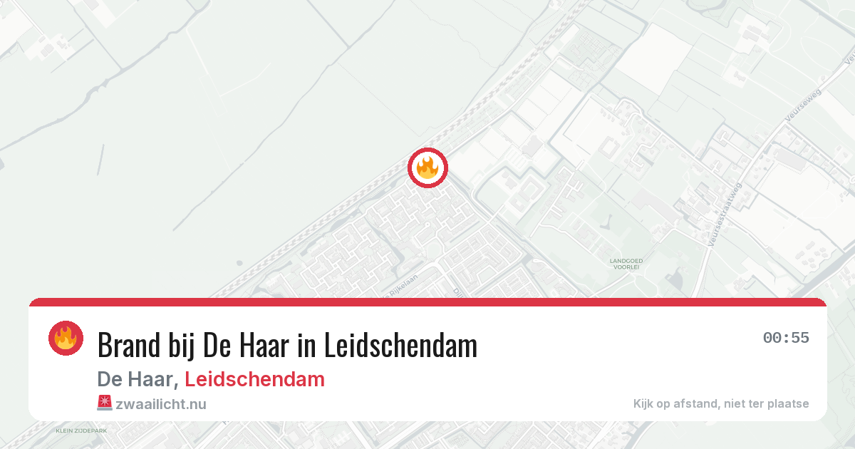 Brand bij De Haar in Leidschendam — 24 mei 2026