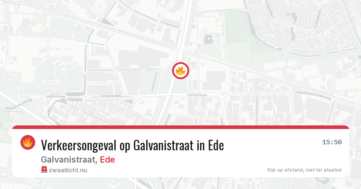 Verkeersongeval op Galvanistraat in Ede — 20 apr 2026