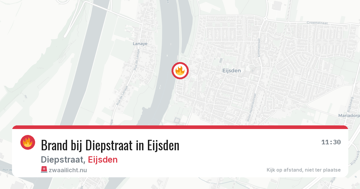 Brand bij Diepstraat in Eijsden — 4 apr 2026